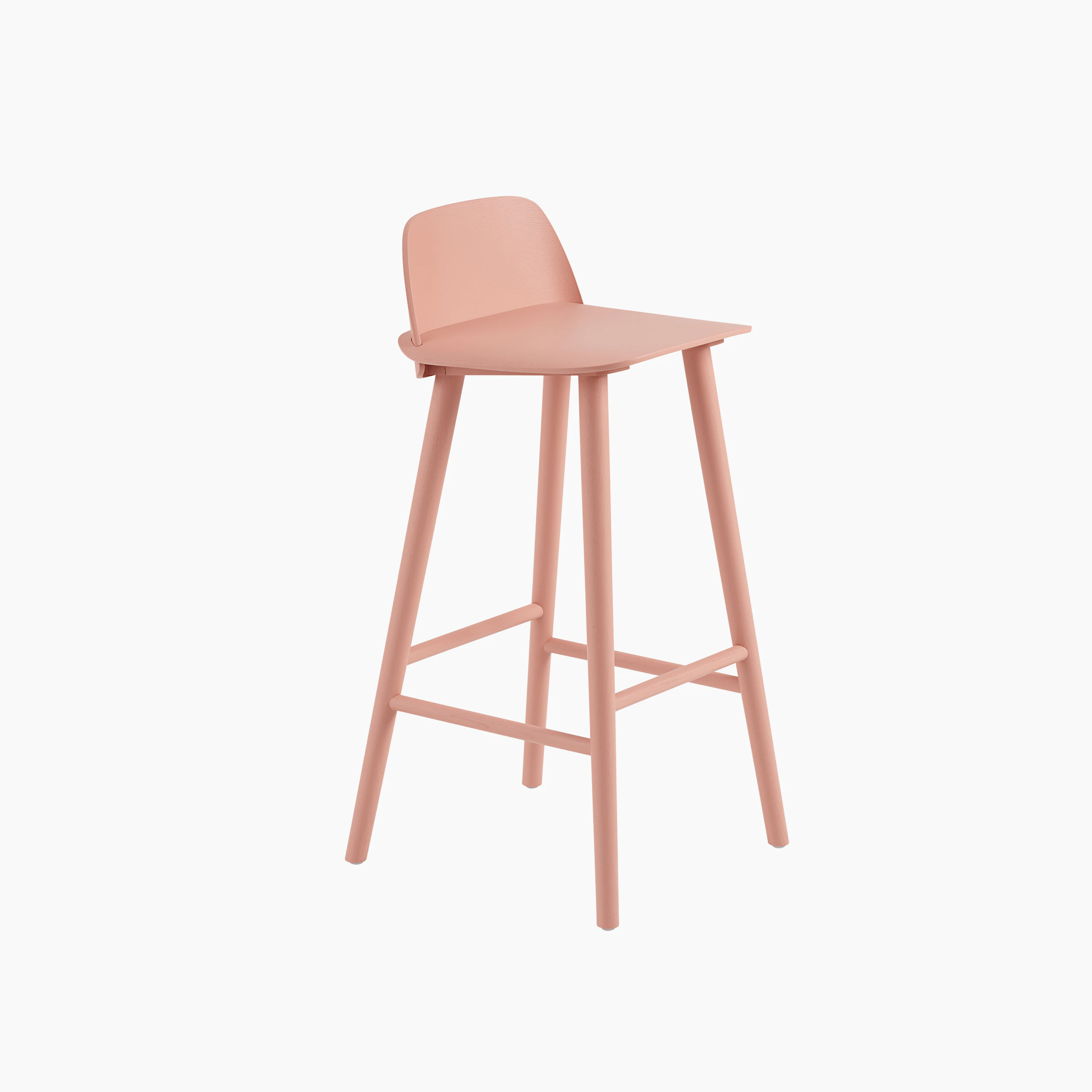 Nerd bar stool h75cm tan rose Muuto 5000x5000 hi res