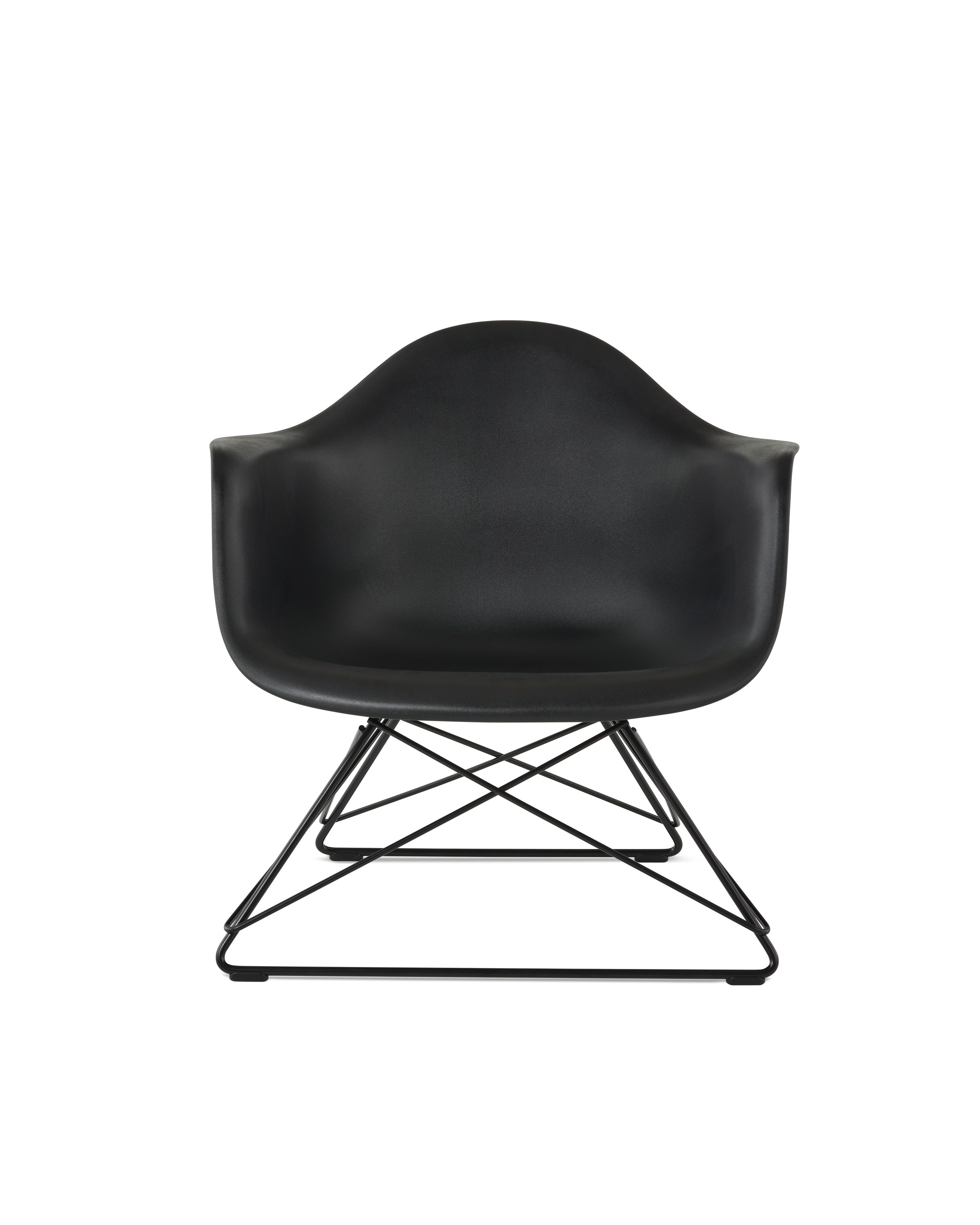 Eames Molded Plastic Low Wire Base Armchair LAR