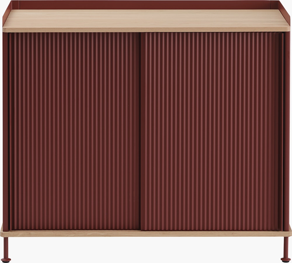 Enfold sideboard 100x45 h85 oak deep red side