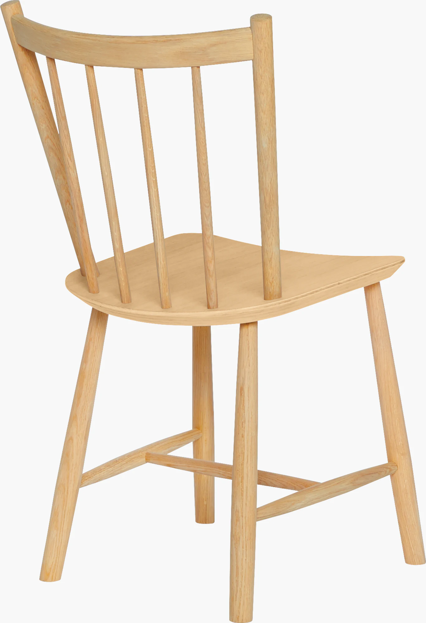 Oak J 41 side chair front three-quarter view