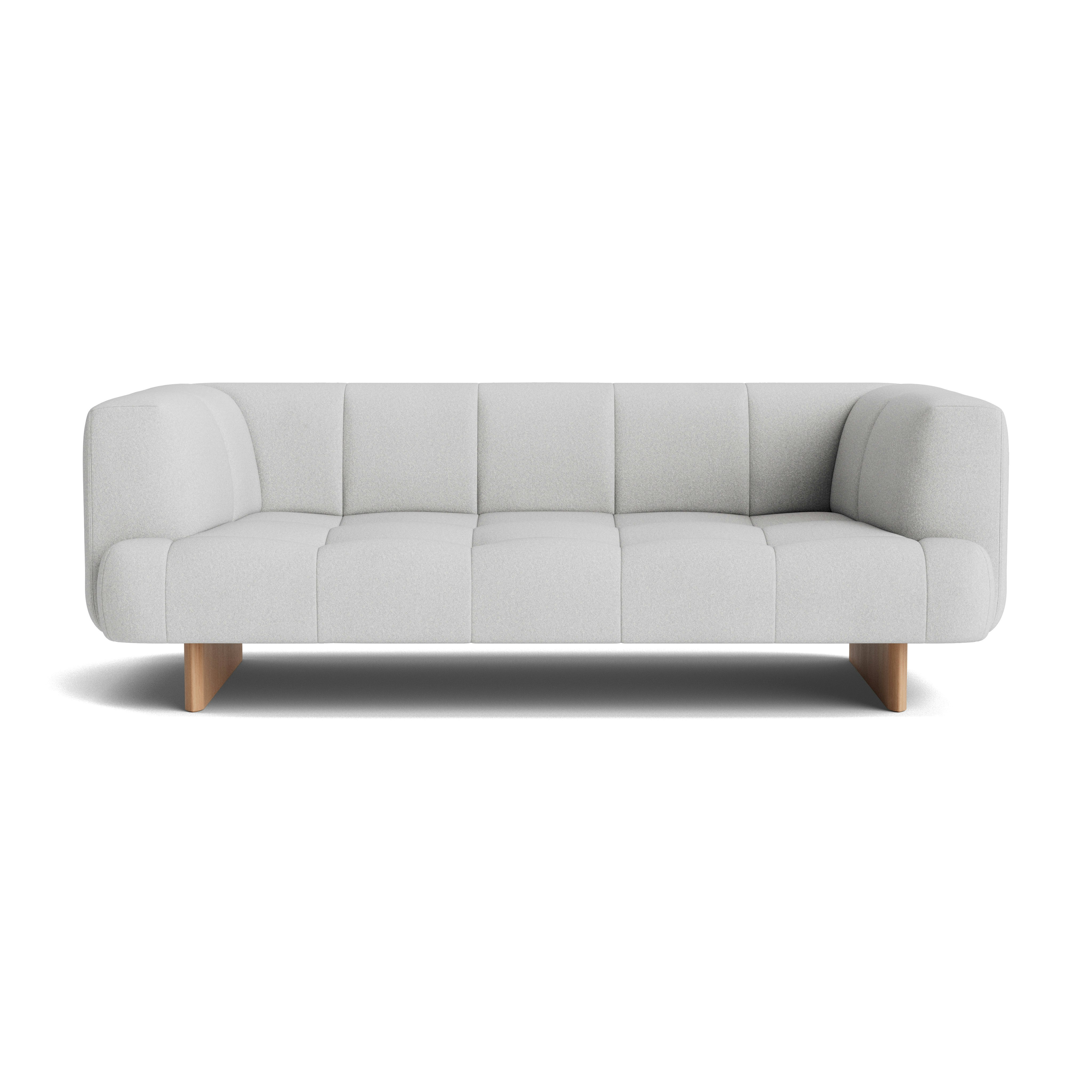 Quilton Lift Sofa - 2-Seat Sofa, Beck, Buckram, Lacquered Oak