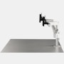 Lima Monitor Arm - Dual Arm, White