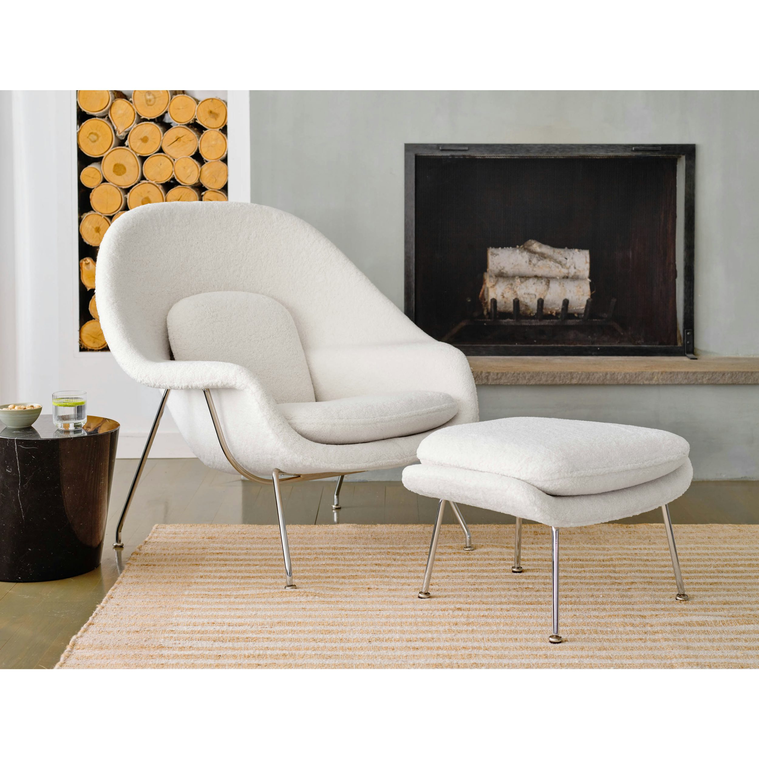 Womb Chair and Ottoman, Standard Knoll - Main Image