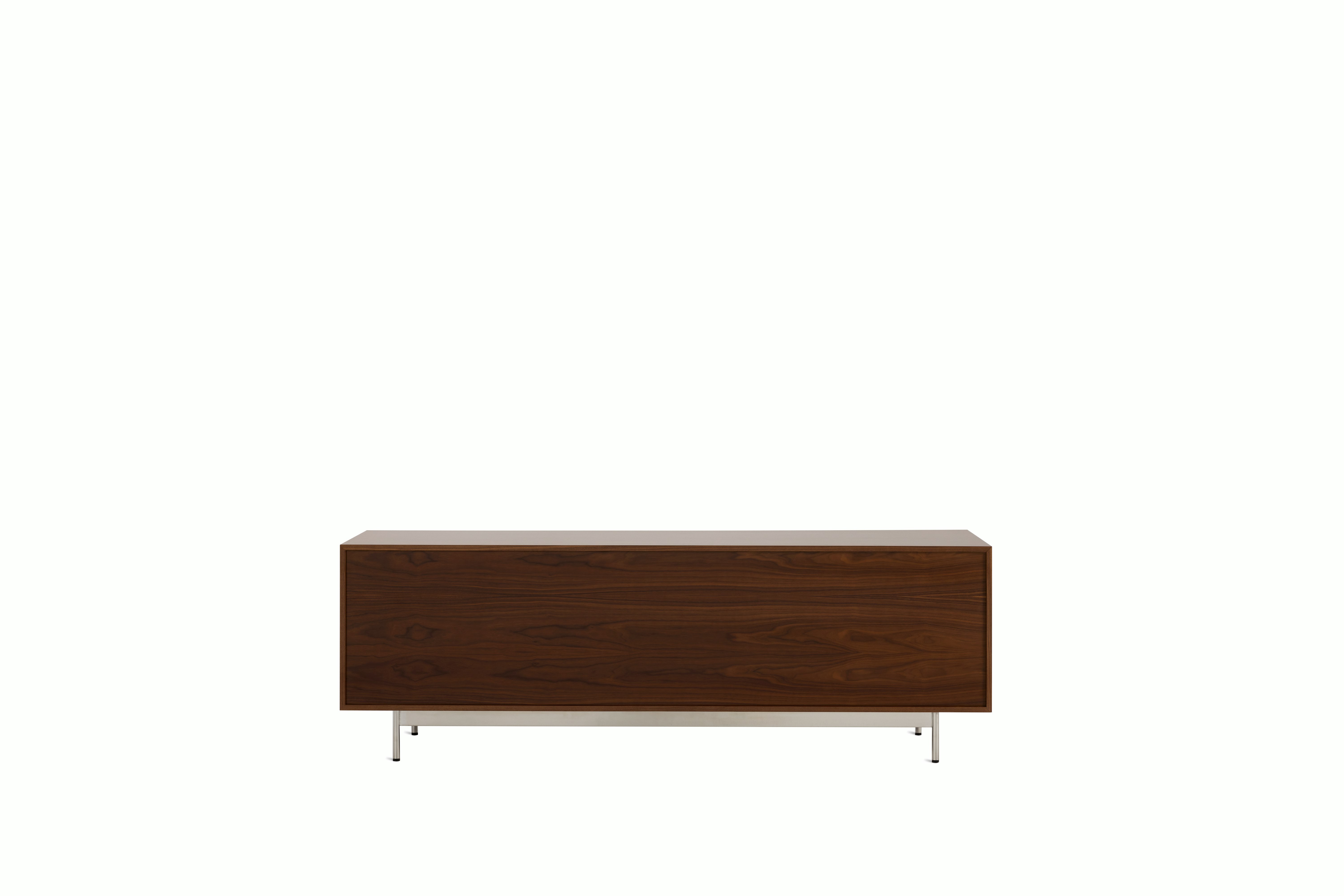 Loop Media Unit,  walnut,  chrome