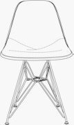 Eames Upholstered Shell Side Chair