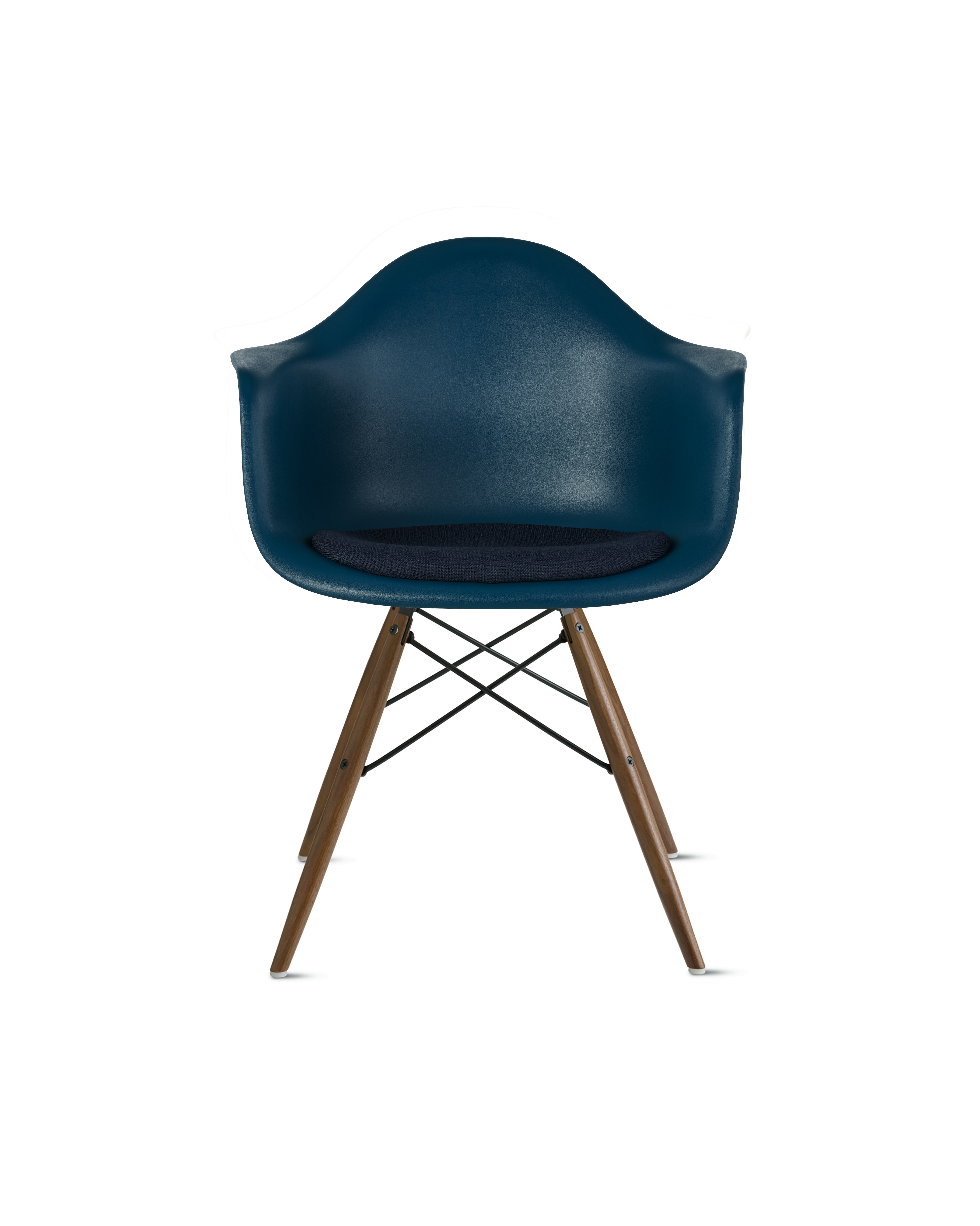 Eames Molded Plastic Armchair with Seat Pad