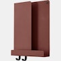 Folded shelves 30x40 cm deep red