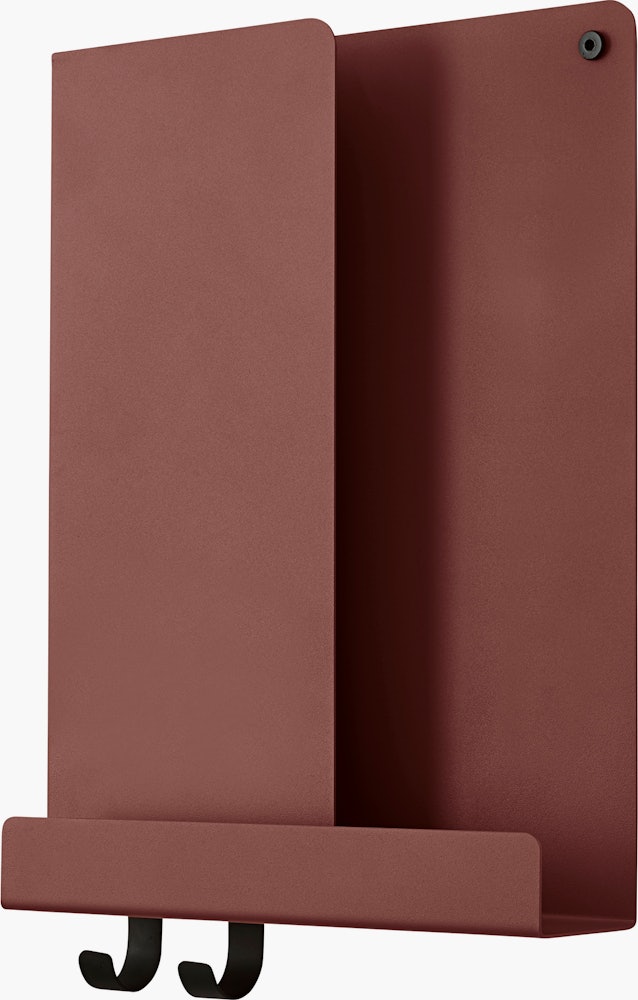 Folded shelves 30x40 cm deep red