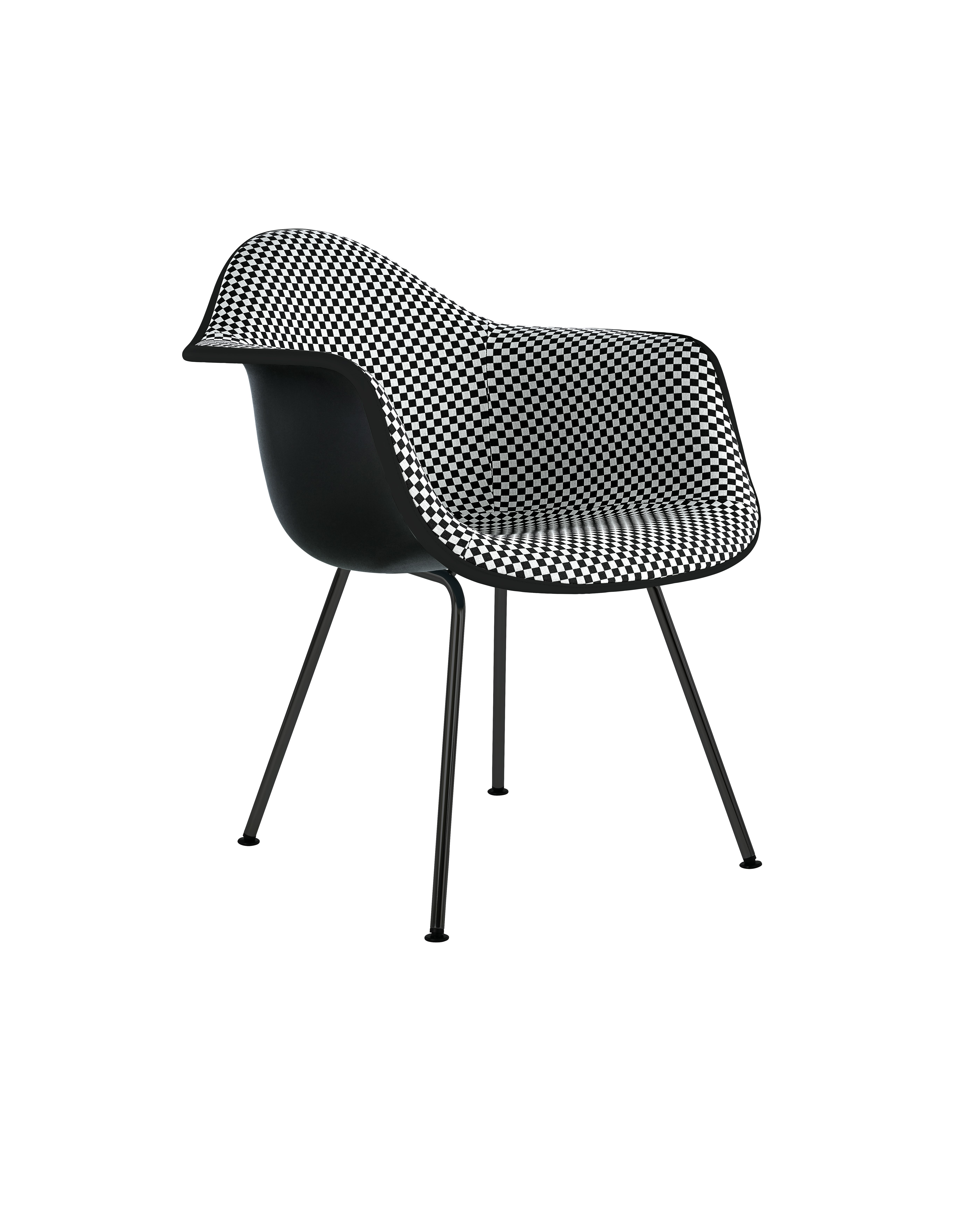 Eames Upholstered Molded Plastic Armchair