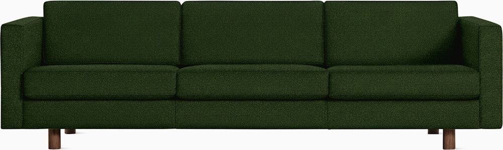 Lispenard Sofa  three seater in green fir color with 4" legs.