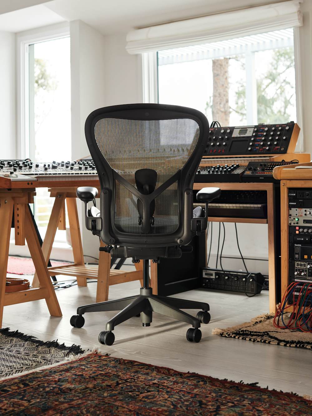 Aeron Chairs in Rostam's Studio