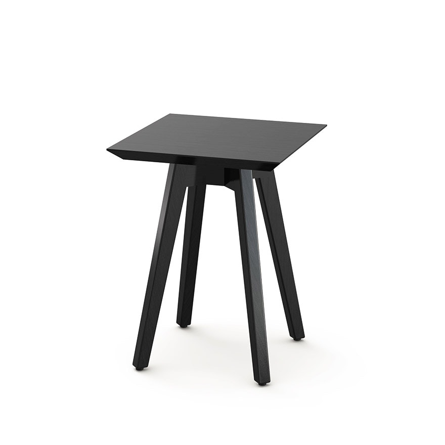 Risom Side Table - Square, Ebonized Walnut