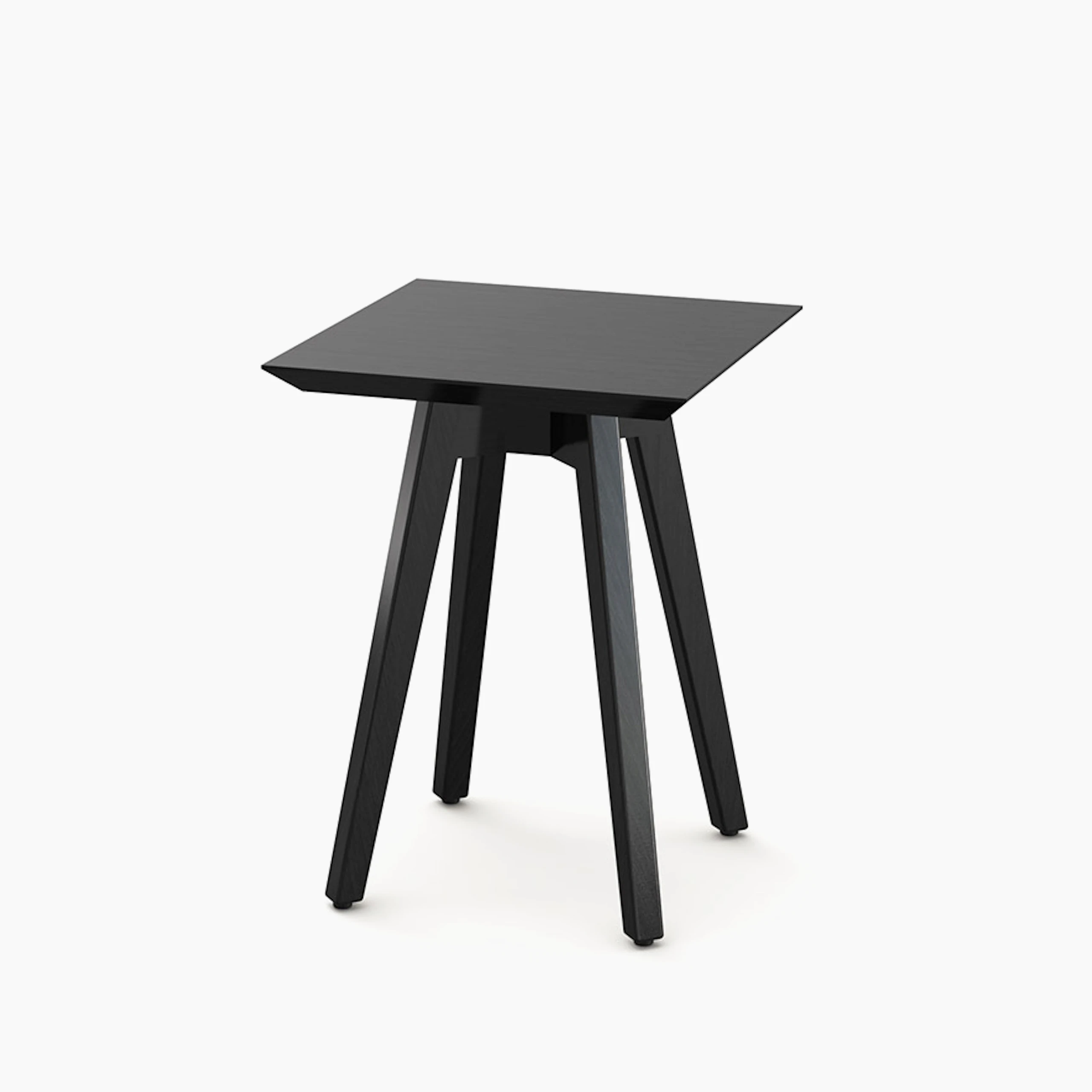 Risom Side Table - Square, Ebonized Walnut