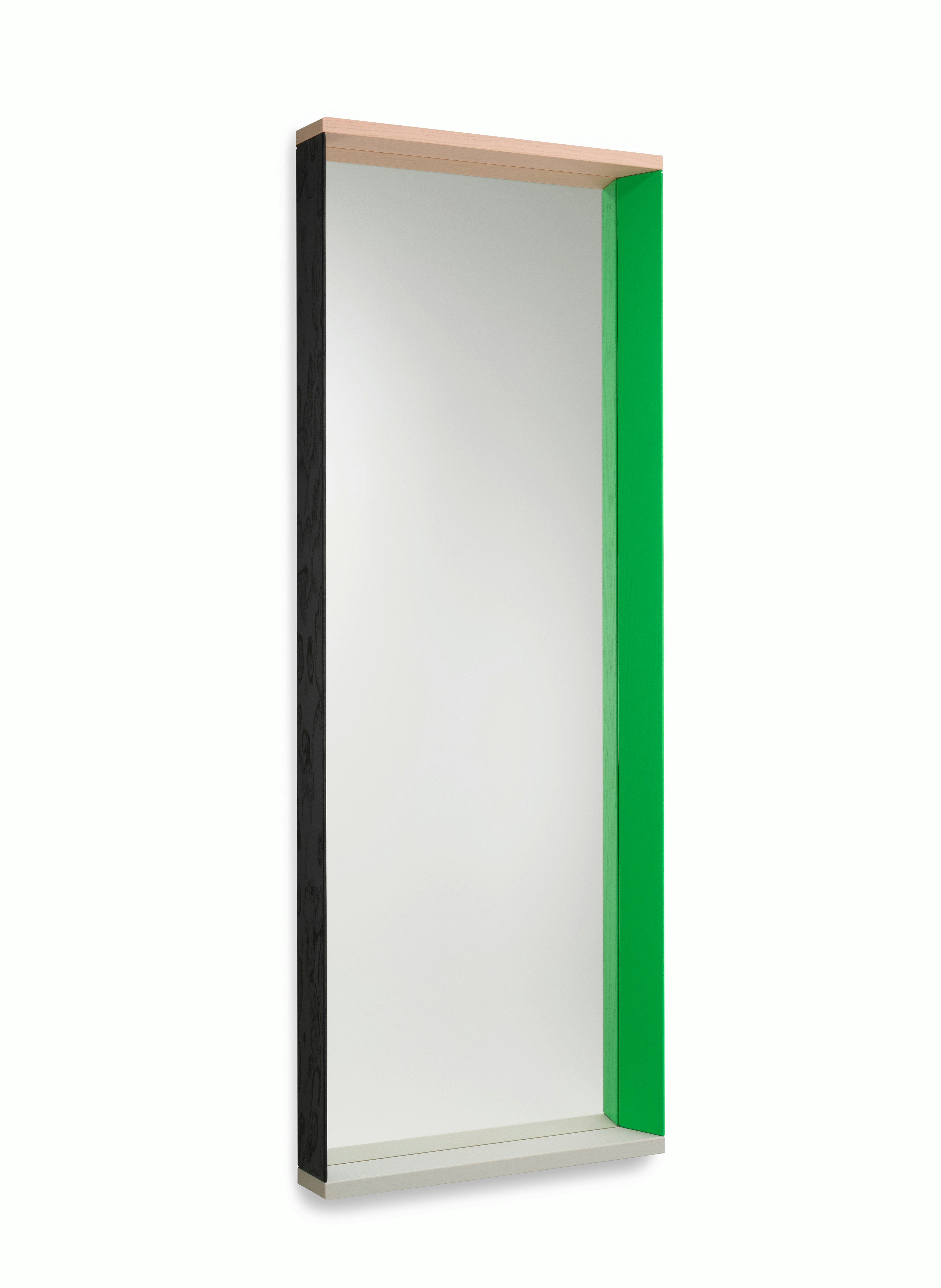 Colour Frame Mirror,  Green/Pink,  Large