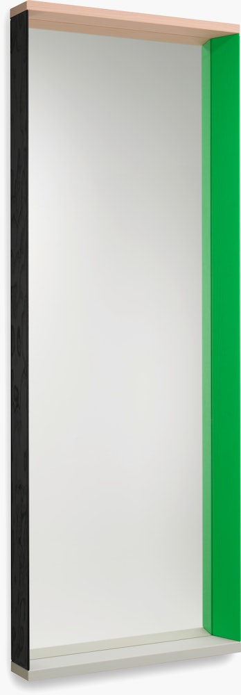 Colour Frame Mirror,  Green/Pink,  Large