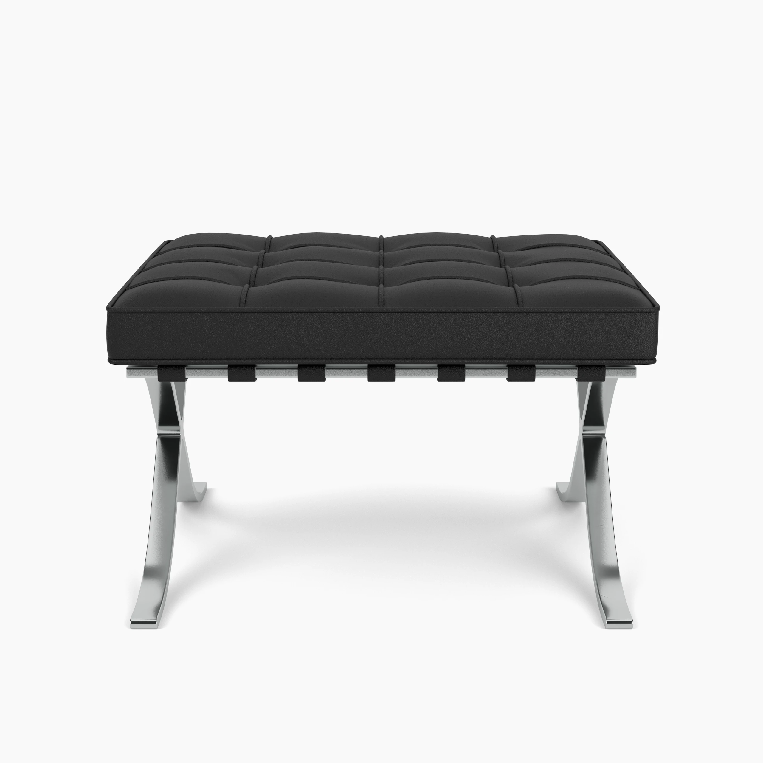 Barcelona Stool - Chrome, Volo Leather, Black