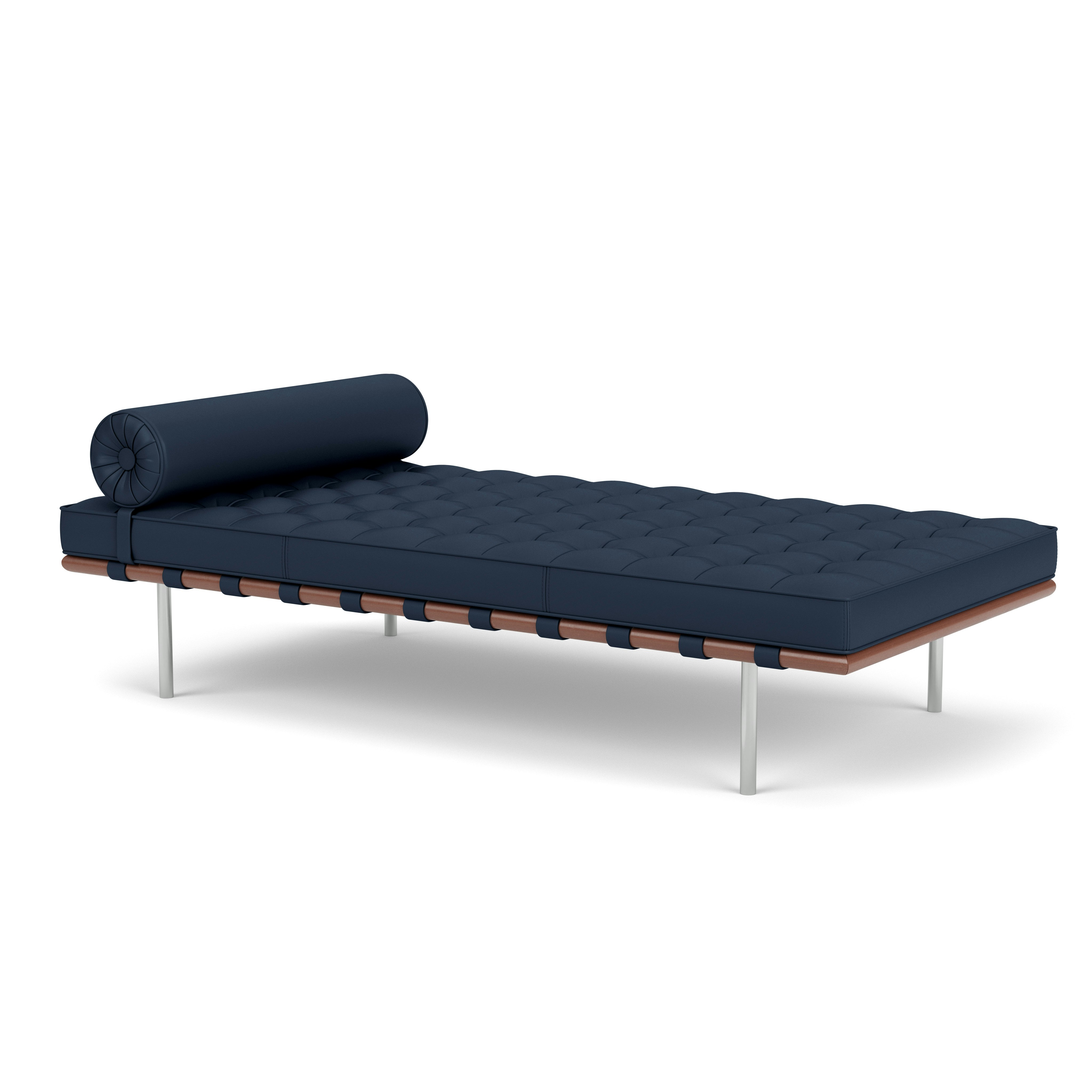 Barcelona Couch -  Standard,  Acqua Leather,  Cote d'Azur, Matching Straps