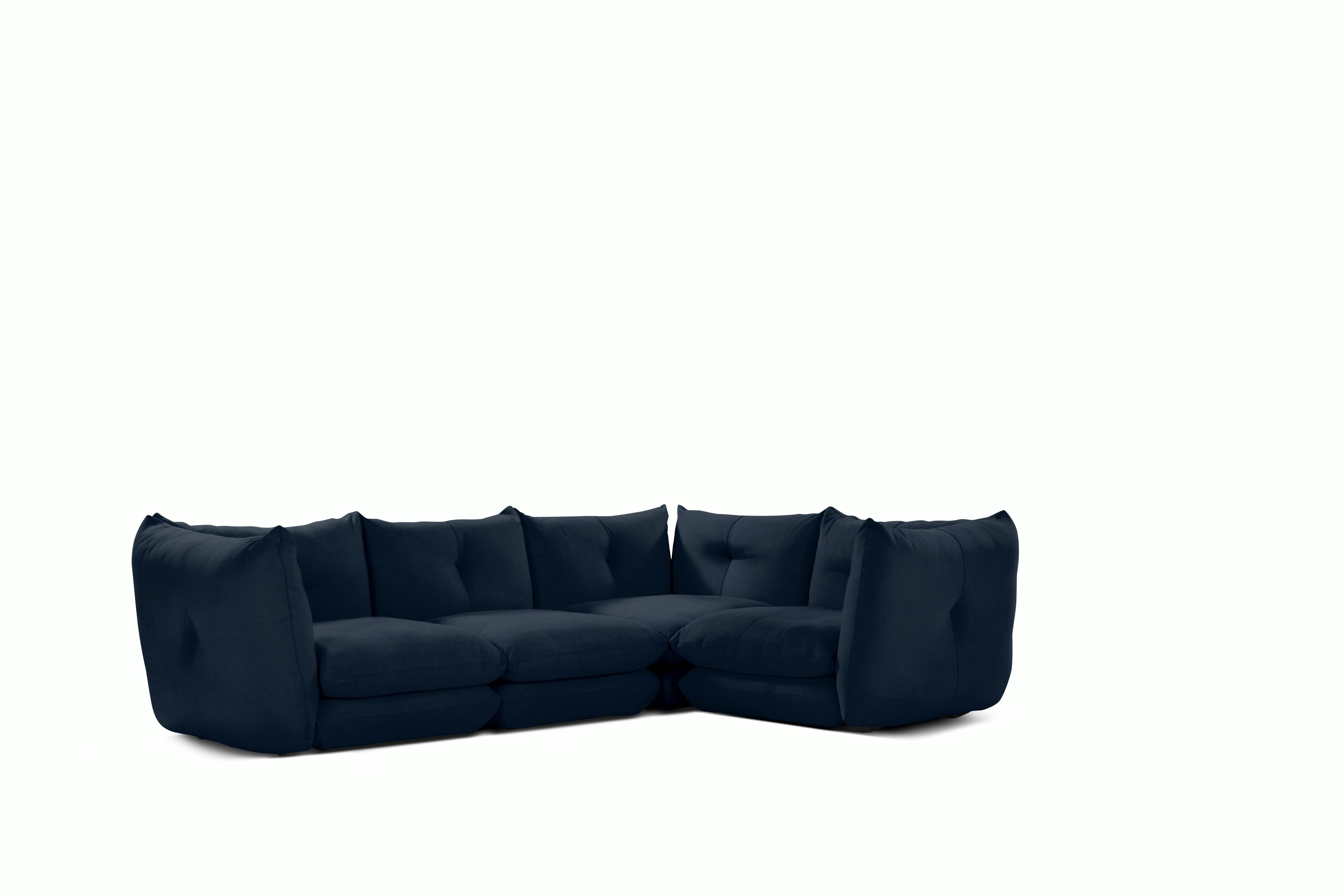 Pillo Sectional -  Right Four seater Standard or Deep in Utopia Atlantic