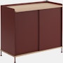 Enfold sideboard 100x45 h85 oak deep red side