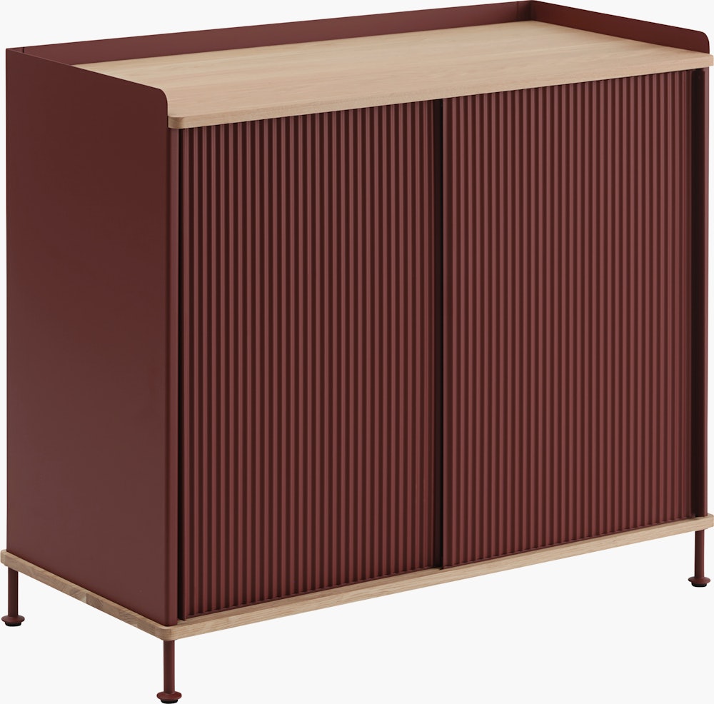 Enfold sideboard 100x45 h85 oak deep red side