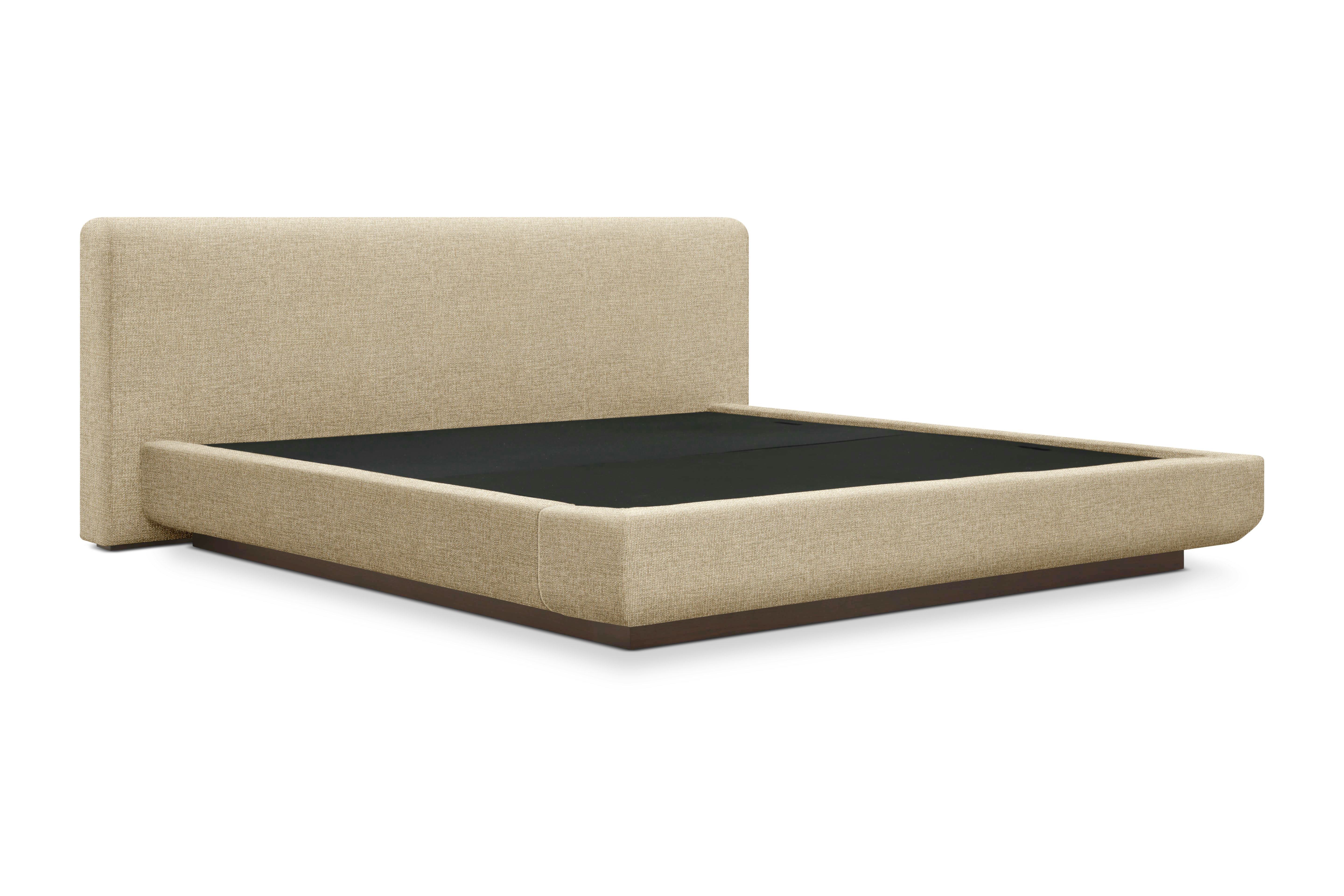 Mesa Bed - Queen in Walnut and Amelia Oat