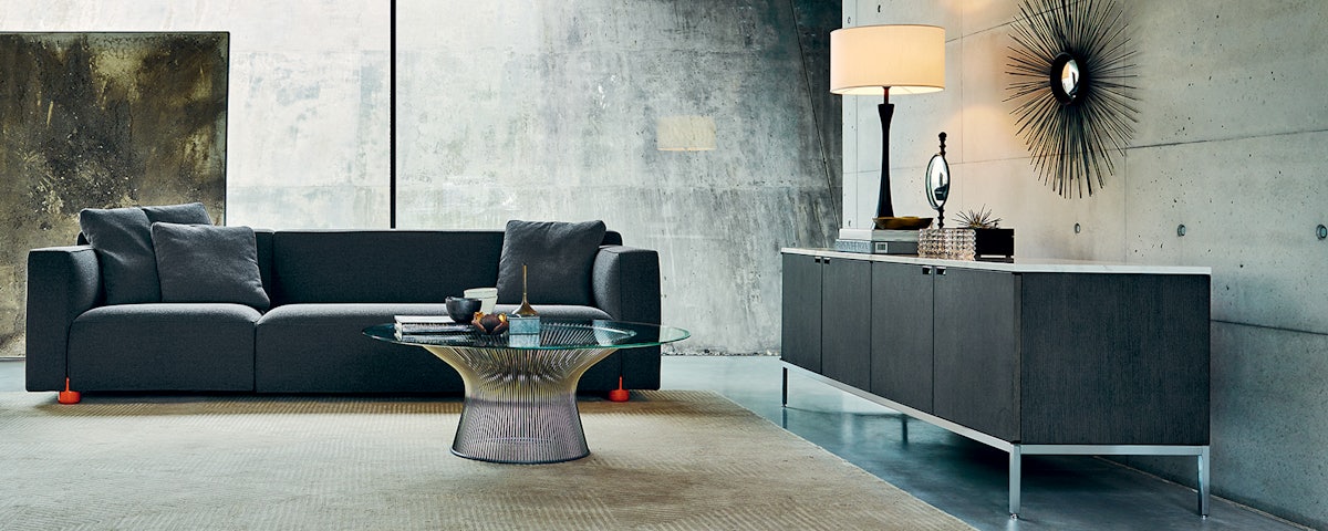 Florence Knoll Credenza in a living room setting