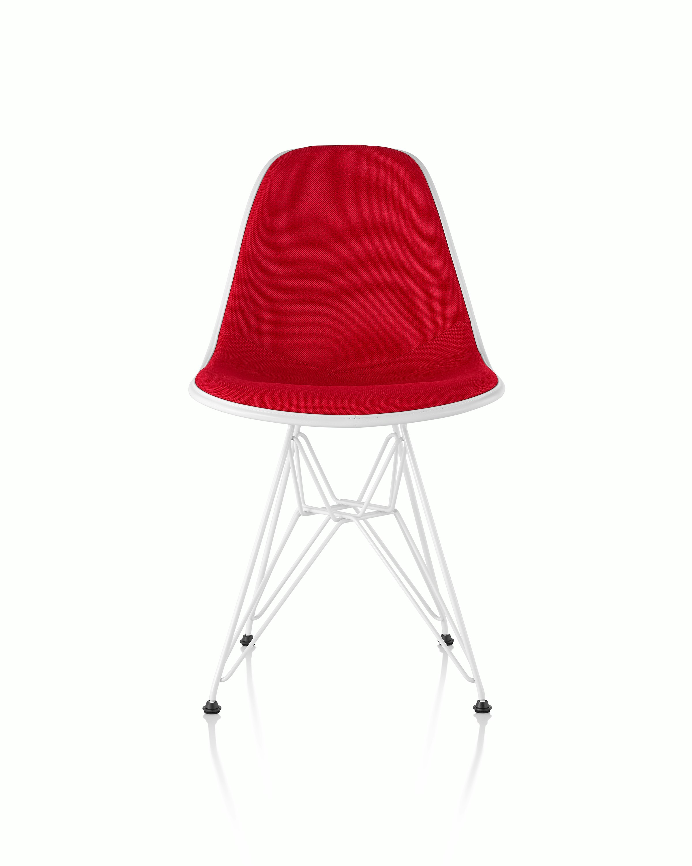 Eames Upholstered Molded Plastic Side Chair