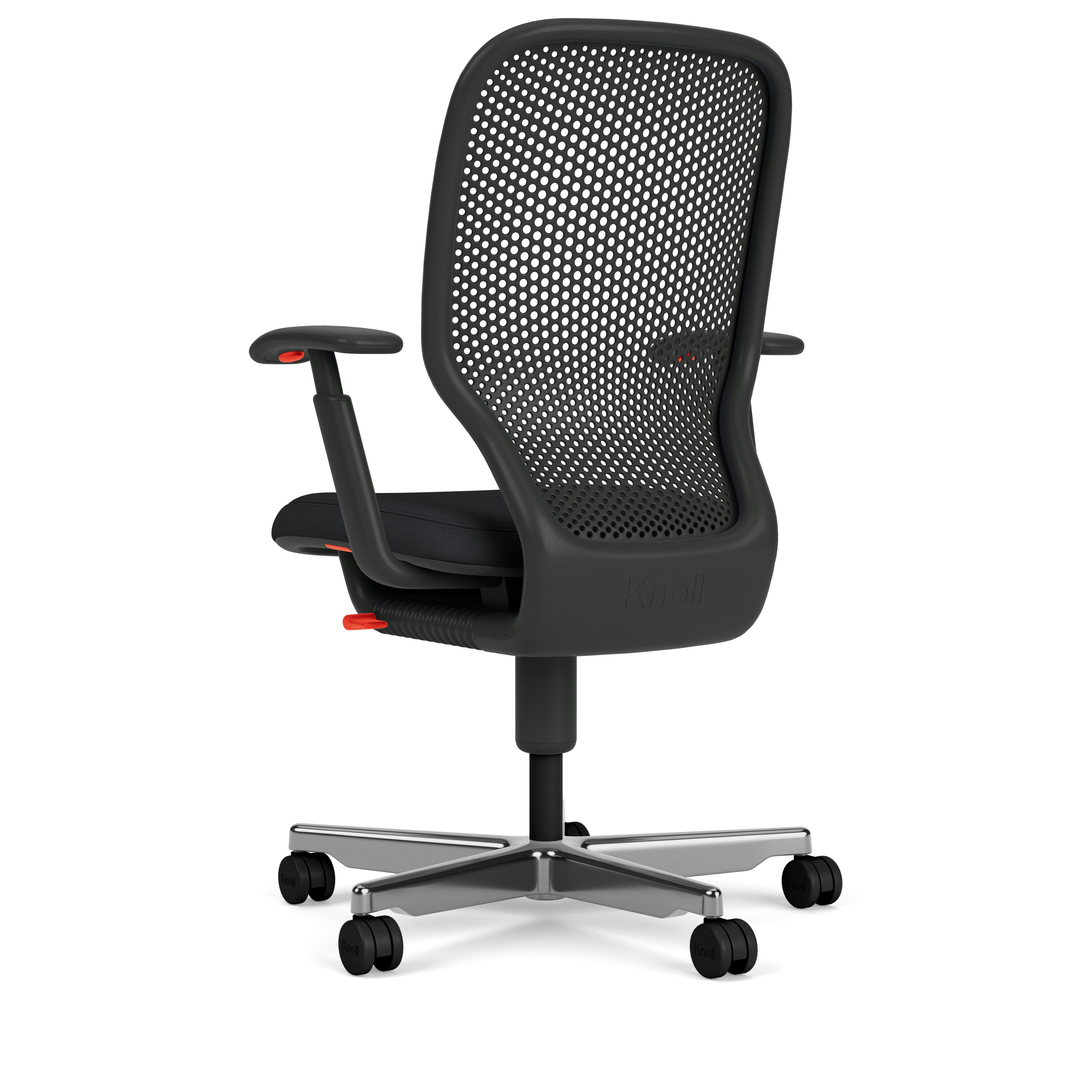 Newson Task Chair - Height Adjustable Arms, Polished Aluminum Base