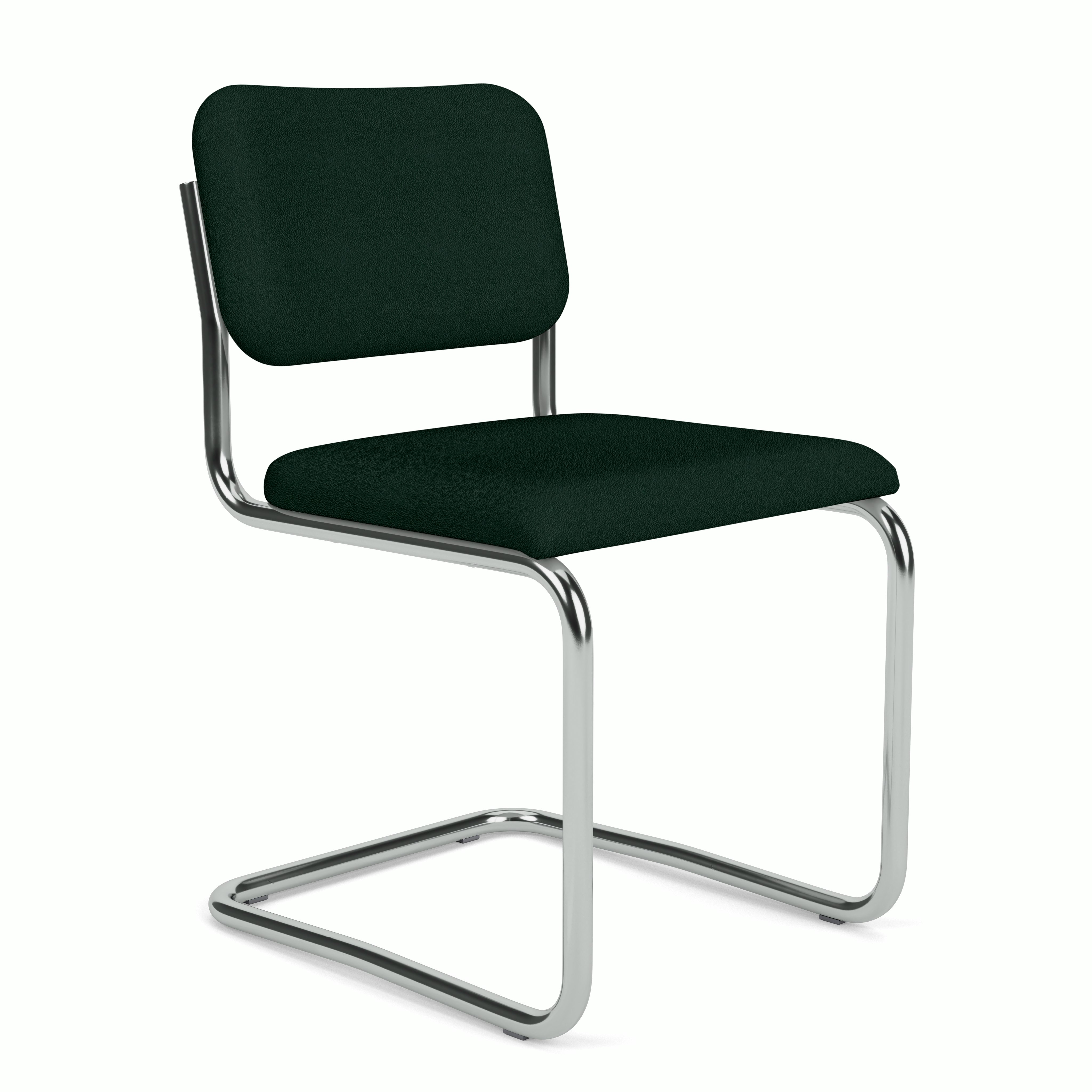 Cesca Side Chair - Volo Leather,  Arbor Shade