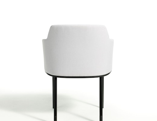 Remix Side Chair casters side seating mobile upholstered 4-leg 4 leg