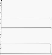 String Closet Shelving 41 Shoe - 32" Wide Extension