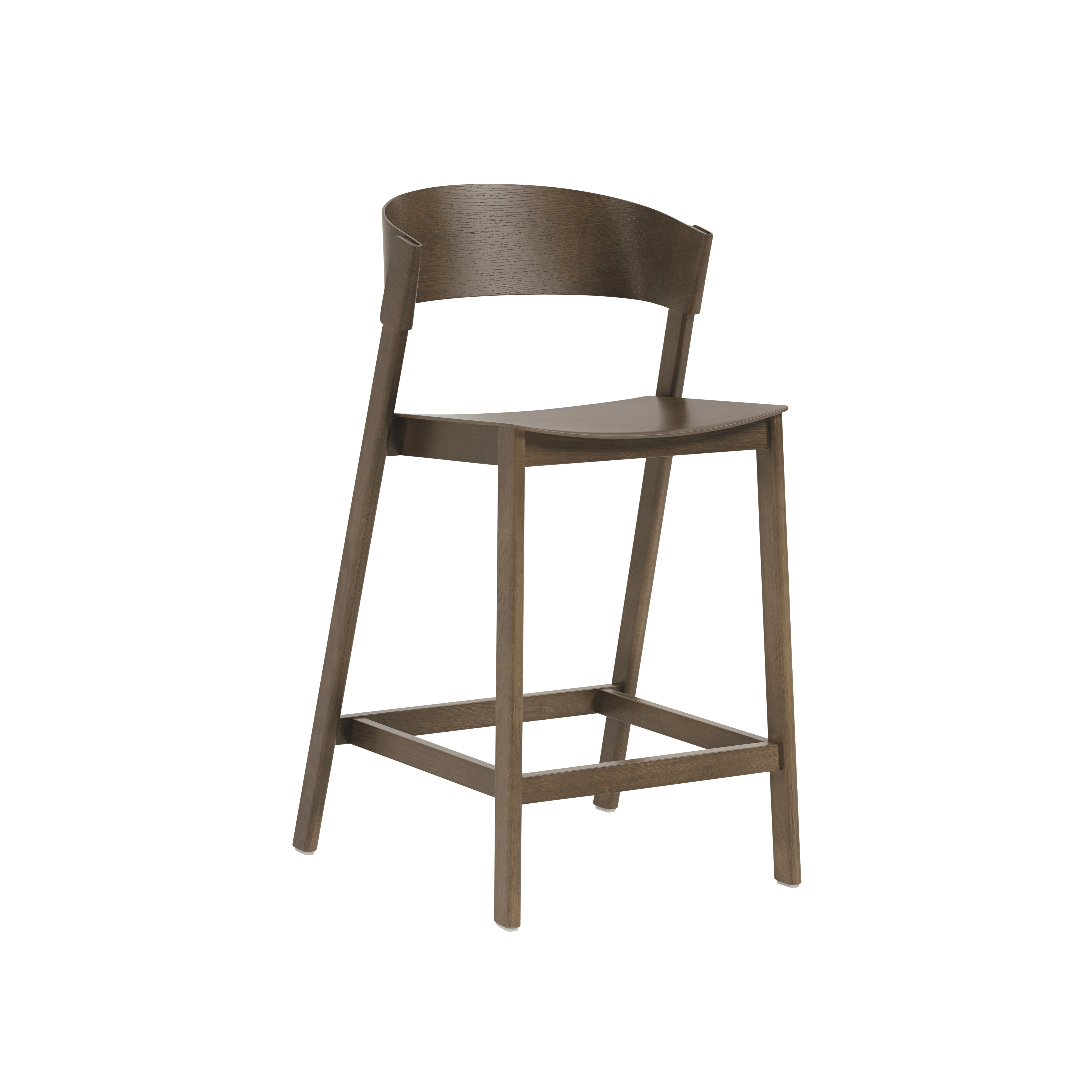 Cover Stool - Counter Height,  Dark Stained Oak,  None,  Dark Stained Oak