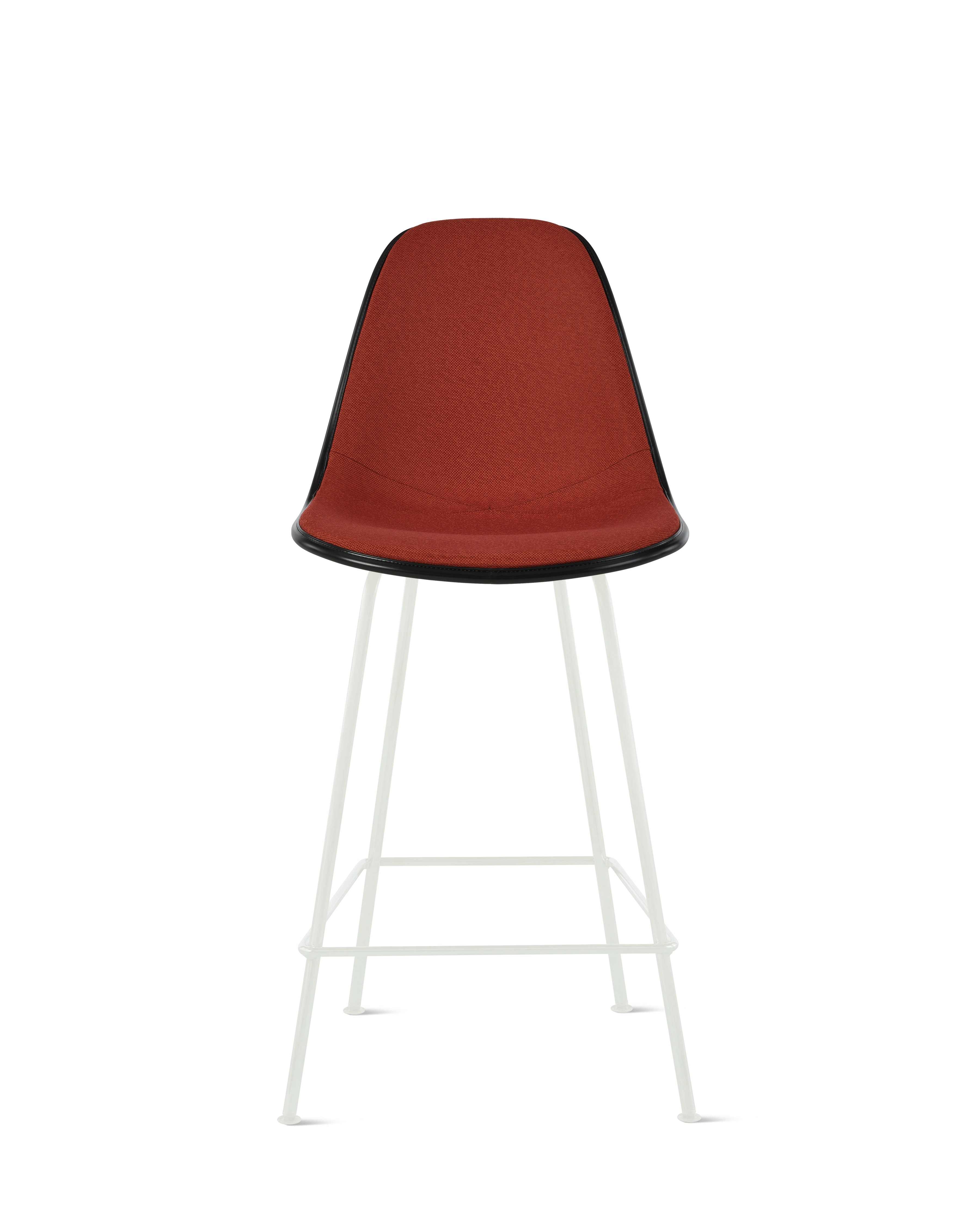 Eames Upholstered Molded Plastic Stool