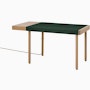New Canaan Leatherwrap Sit-to-Stand Desk New Canaan Leatherwrap Sit-to-Stand Desk, Left Drawer