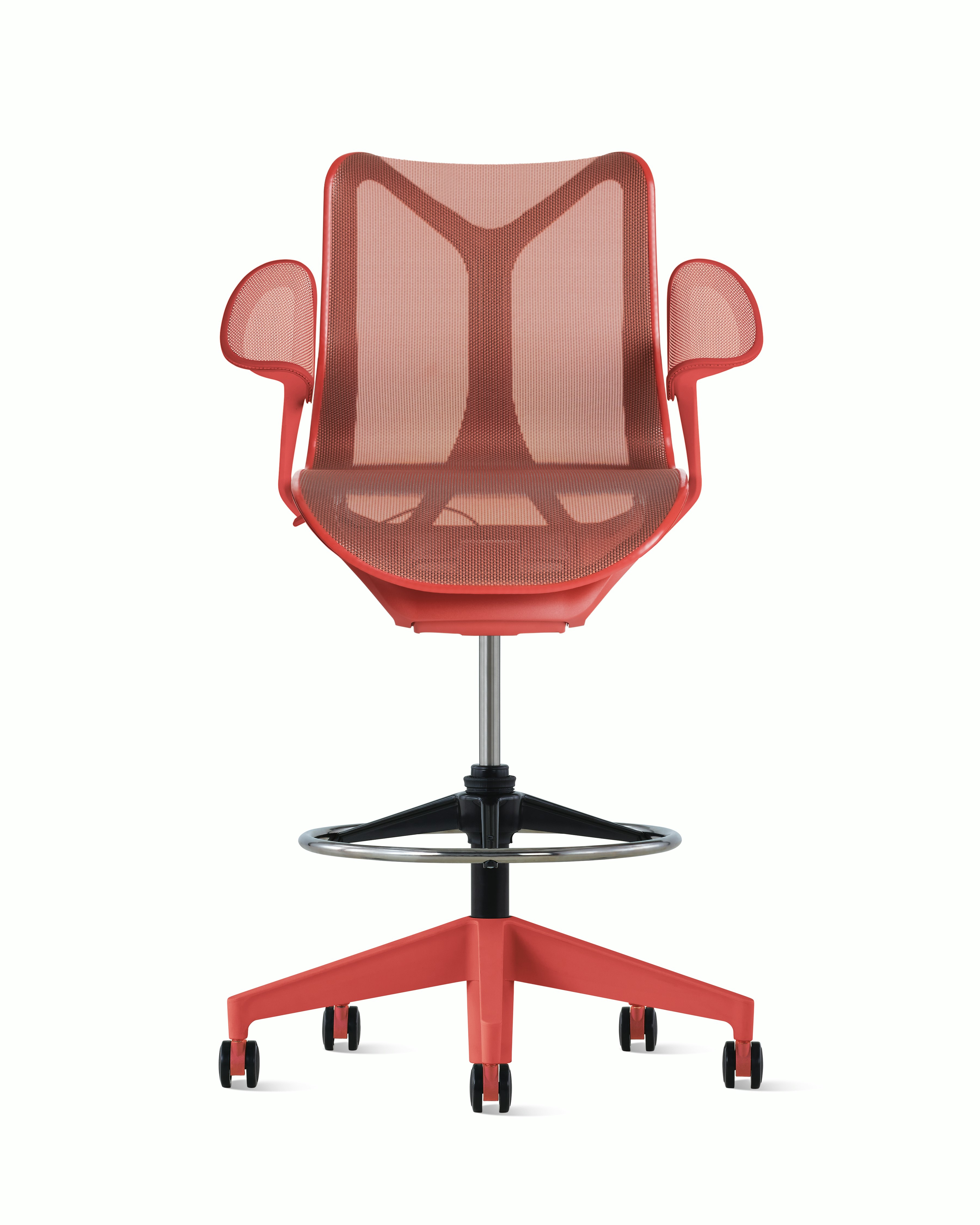 Cosm Stool Low Back Leaf Arm