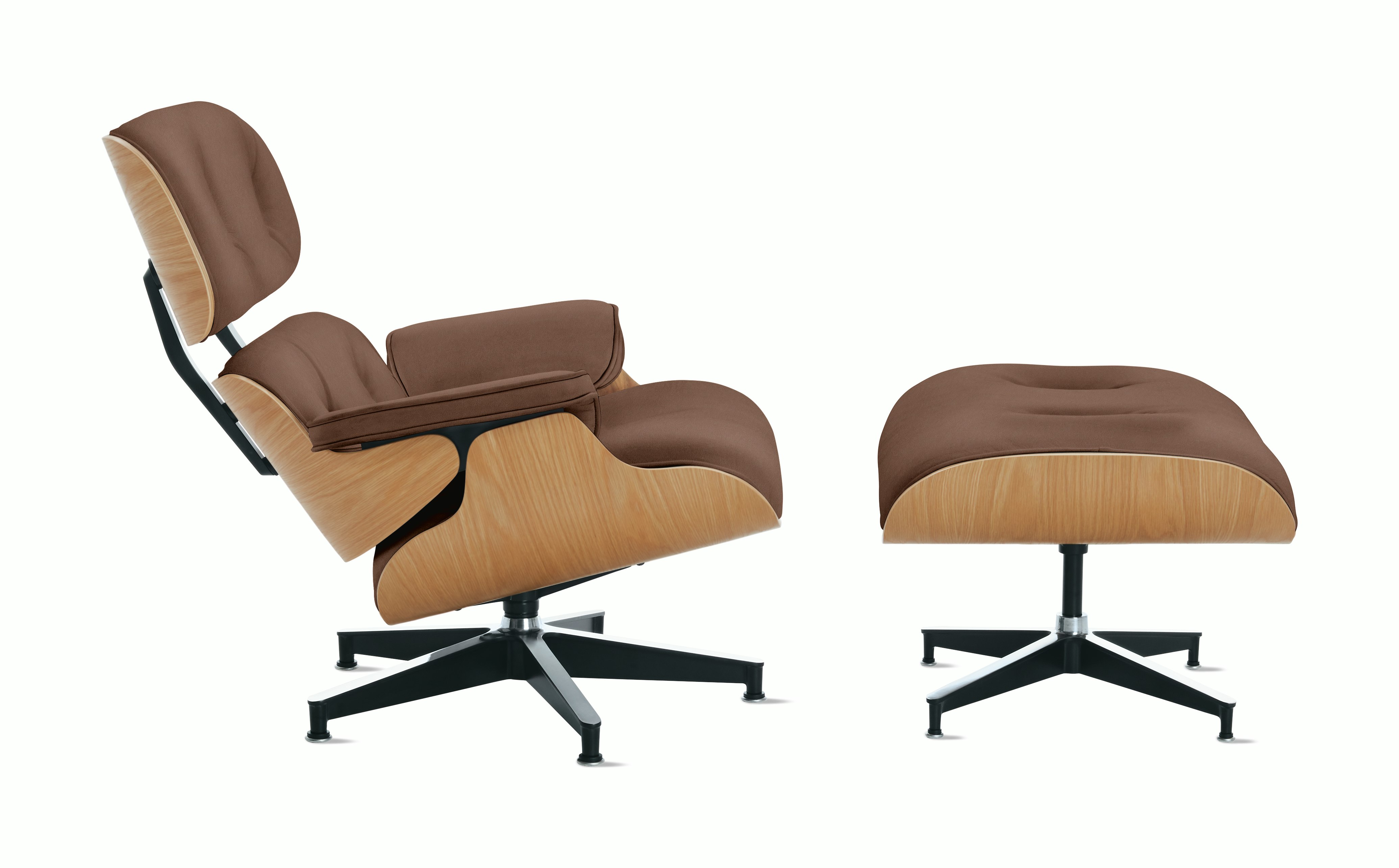 Eames Lounge and Ottoman in Prone and Stow leathers