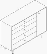 Nelson Thin Edge Chest Cabinet