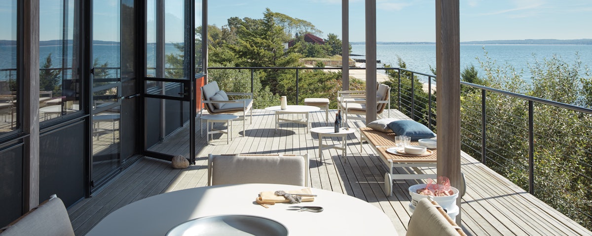 Sommer Side Tables and Sommer Outdoor Furniture in an outdoor deck setting