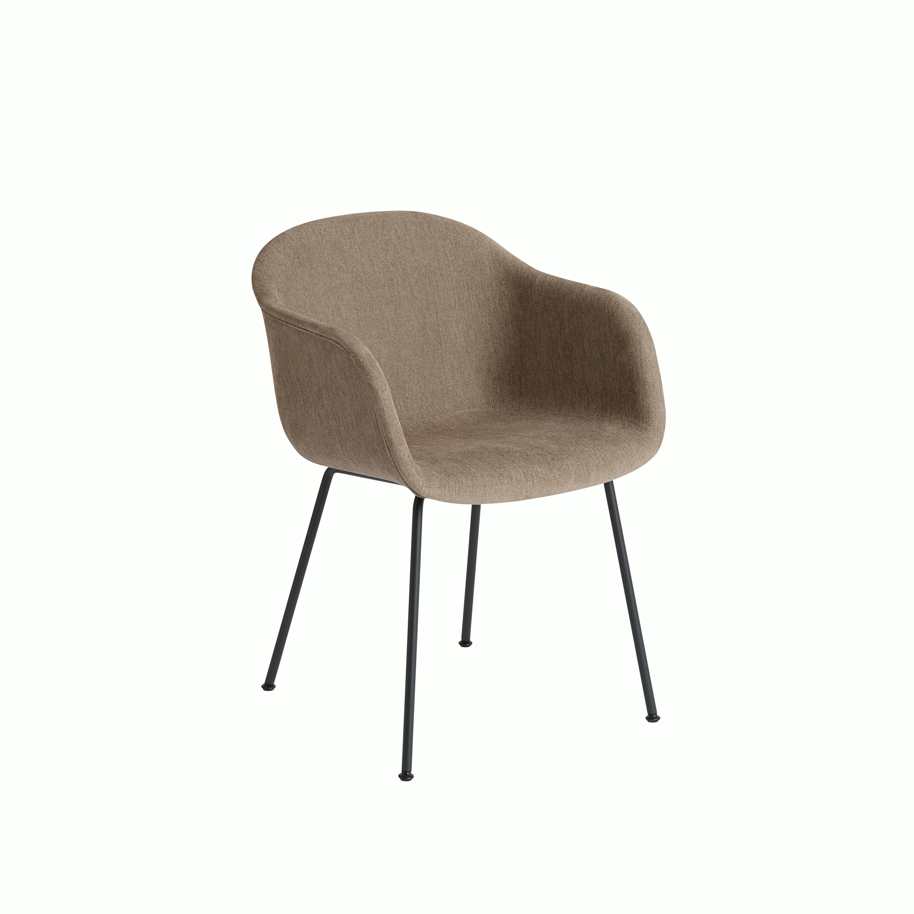 Fiber armchair tube base black cameo melba K14433