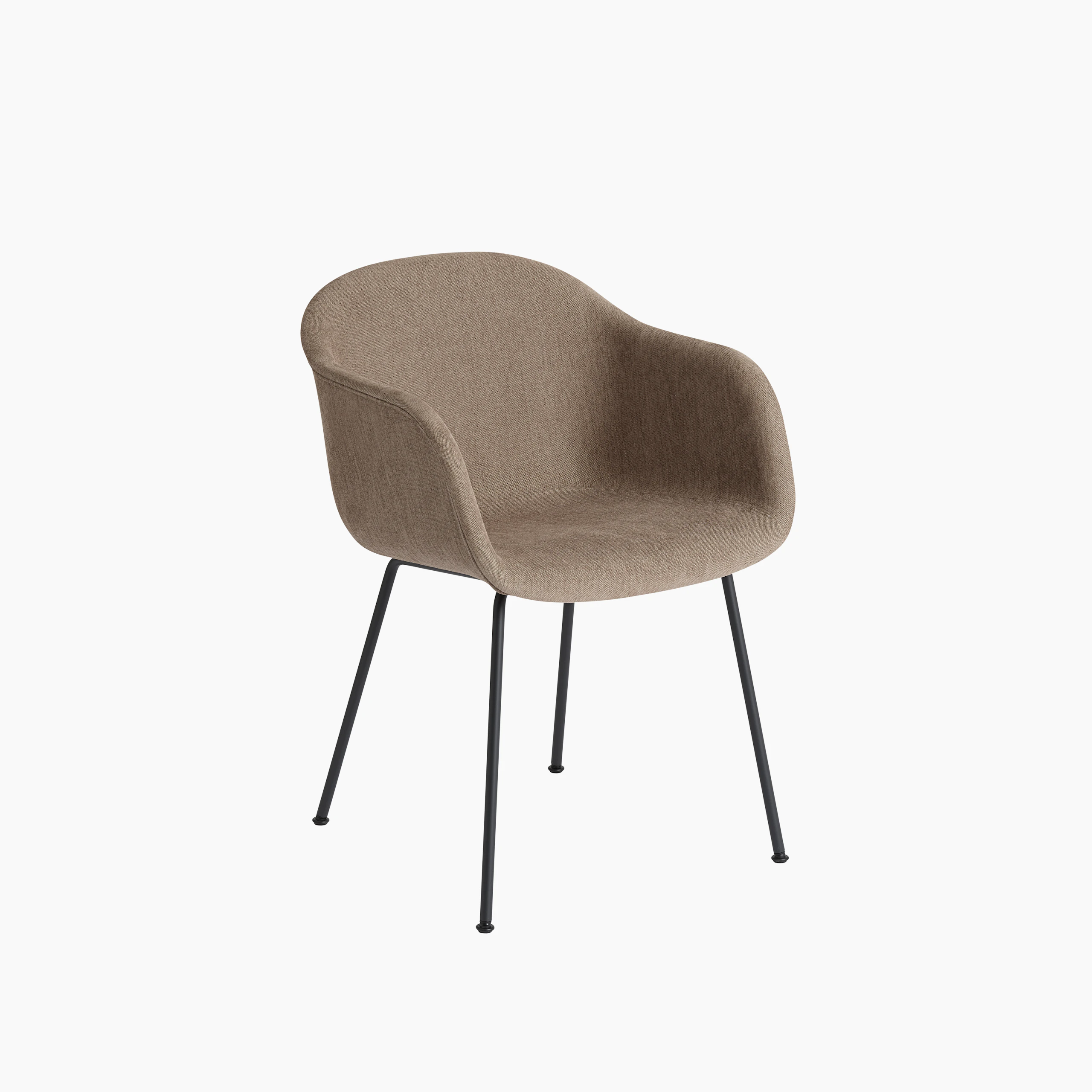 Fiber armchair tube base black cameo melba K14433