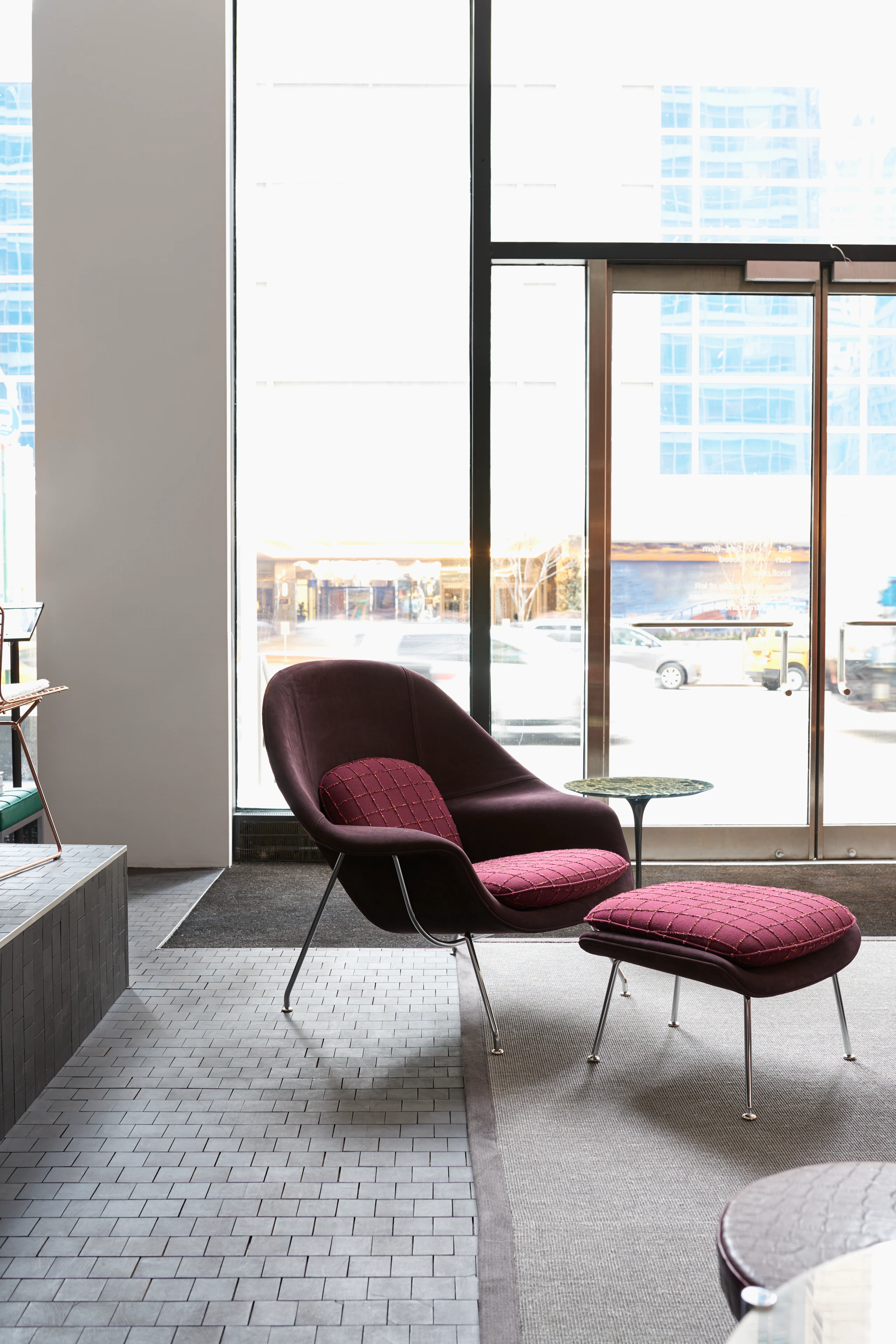 New York Home Design Shop with Saarinen Womb Chair and Ottoman