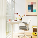 Hipso Height Adjustable Desk with Ollo with Arms hipso height adjustable desk ollo with arms quoin mobile cart work from home