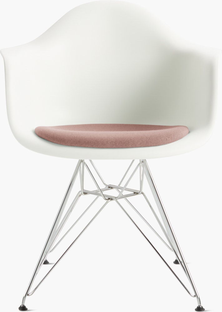 Eames Molded Plastic Armchair With Seat, Eames Molded Side Chair Cushion
