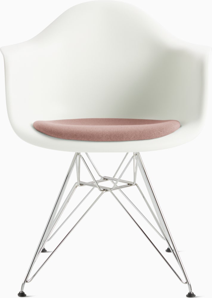 Eames Molded Plastic Armchair With Seat, Seat Cushion For Eames Plastic Armchair