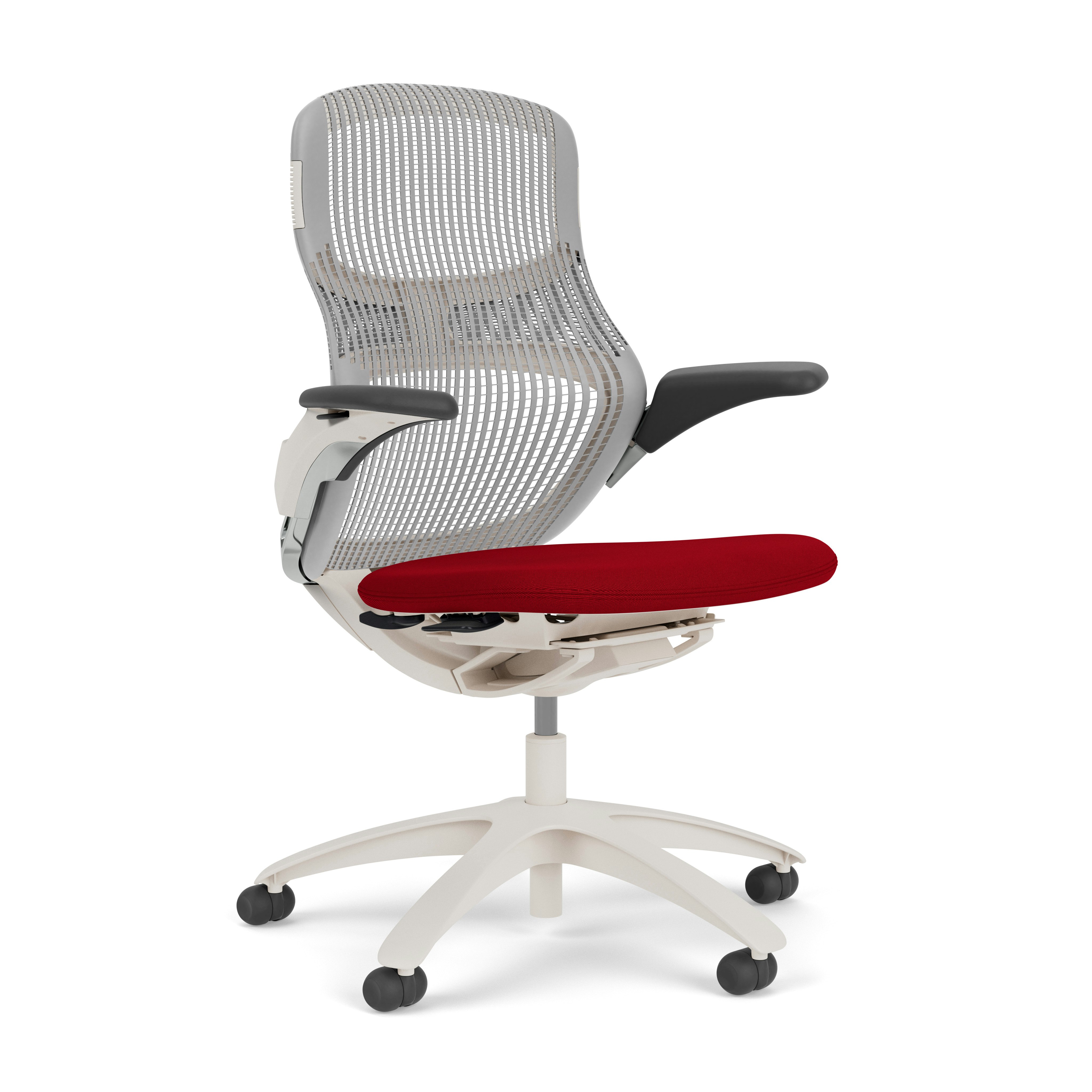 Generation Chair - Light, Height Adjustable, Pebble, Generation, Firecracker, Plastic Standard, Hard Wheel
