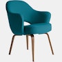 Saarinen Executive Armchair with Wood Legs