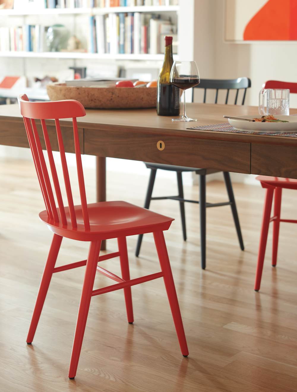 Salt Chairs at an Edel Table in a dining room setting