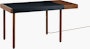 Leatherwrap Sit-to-Stand Desk, 1 Drawer Right