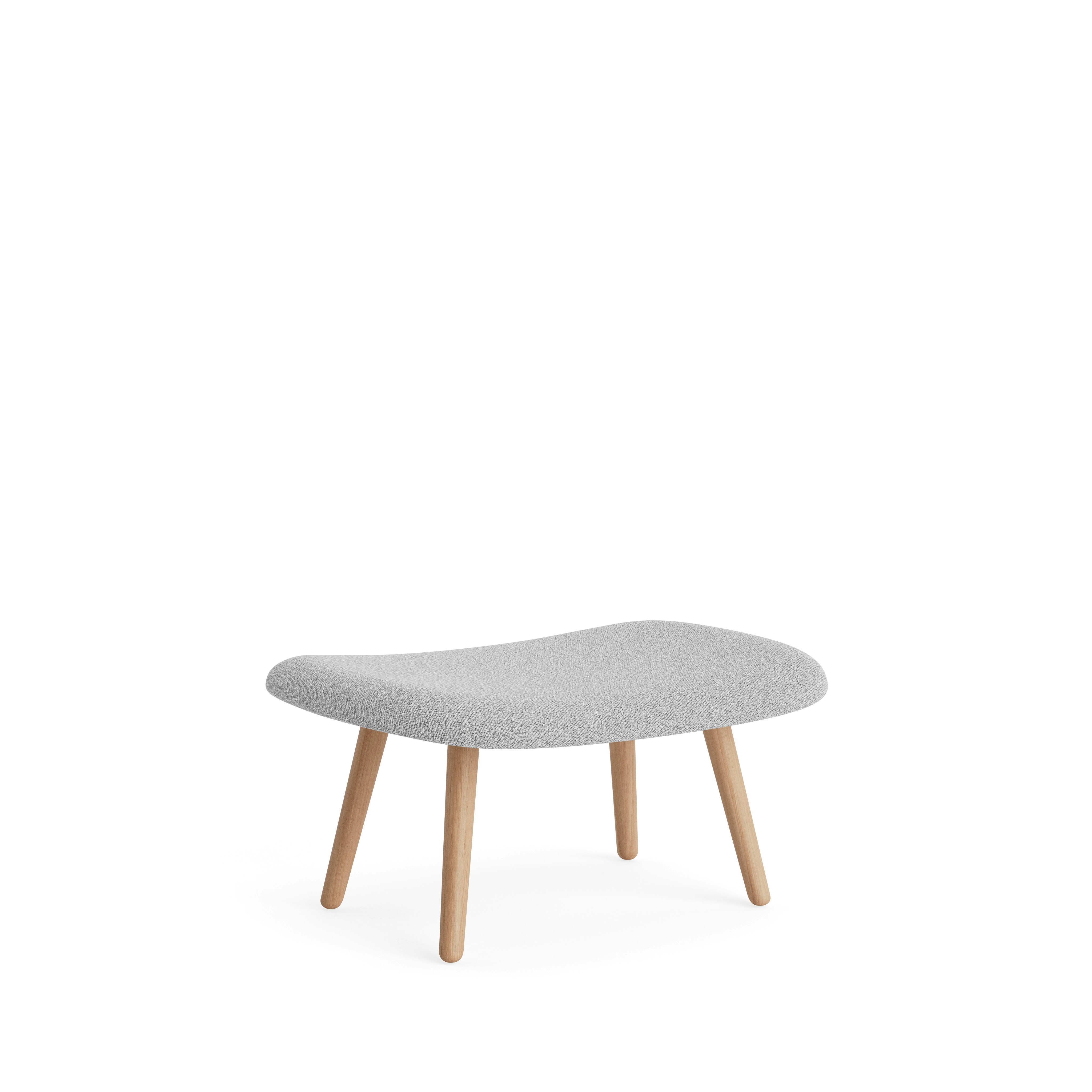 AAL 03 Ottoman - Flamiber; C8 Grey - Matte Lacquered Oak