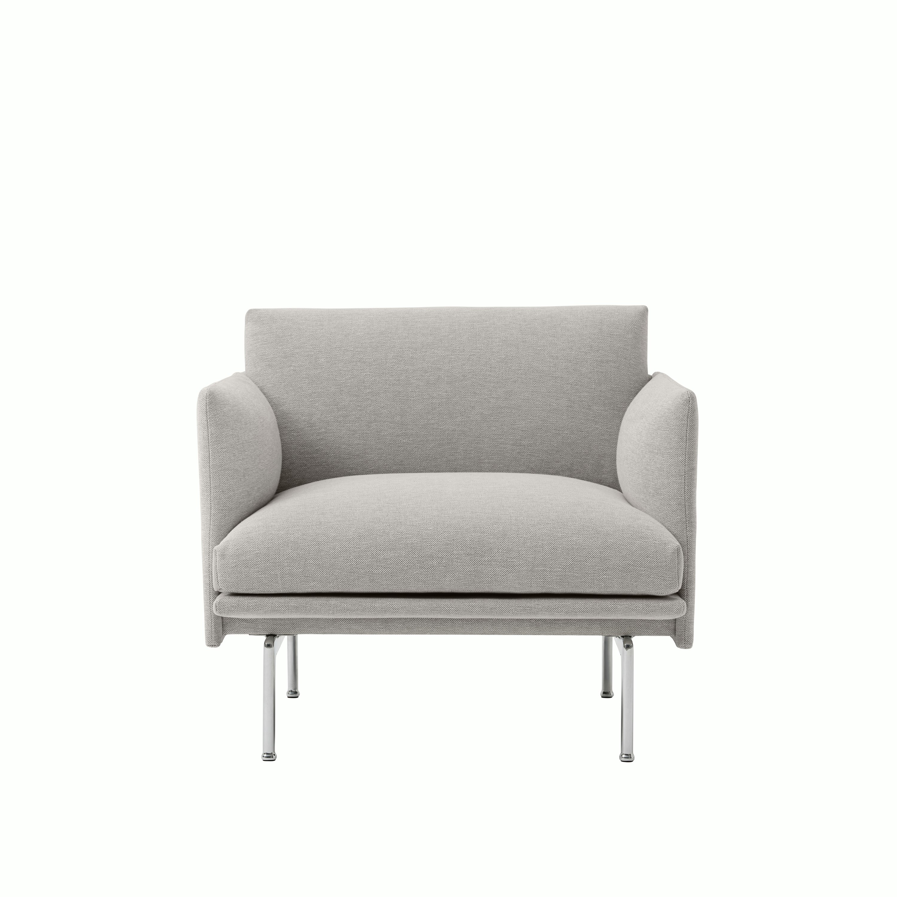 Outline studio chair clay 12 chrome Muuto